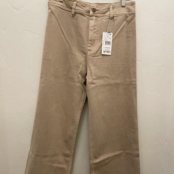 RIP CURL  High-Rise Wide Leg Jeans - Stone NWT - Picture 2 of 7